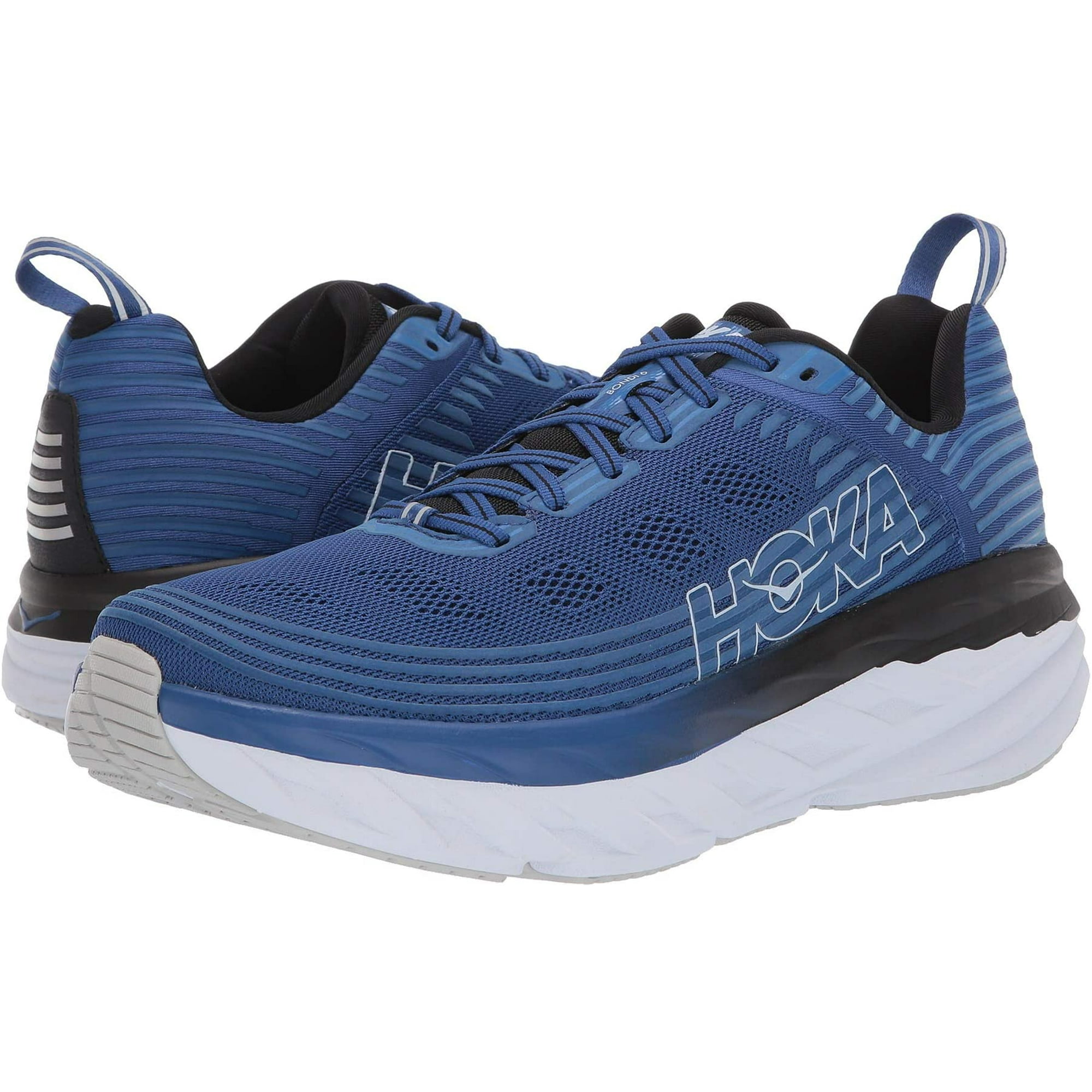 HOKA ONE ONE Mens Bondi 6 Galaxy Blue/Anthracite Running Shoe 13 HOKA ONE ONE Mens Bondi 6 Galaxy Blue/Anthracite Running Shoe 13
